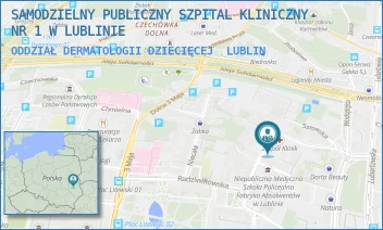 ODDZIAŁ DERMATOLOGII DZIECIĘCEJ - UNIWERSYTECKI SZPITAL KLINICZNY NR 1 W LUBLINIE - STASZICA 11,  LUBLIN