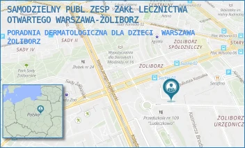 PORADNIA DERMATOLOGICZNA DLA DZIECI - SAMODZIELNY PUBL ZESP ZAKŁ LECZNICTWA OTWARTEGO WARSZAWA-ŻOLIBORZ - KOCHOWSKIEGO 4,  WARSZAWA ŻOLIBORZ