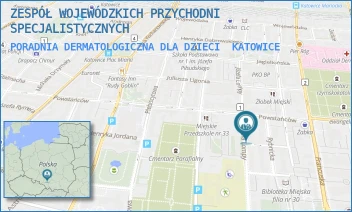 PORADNIA DERMATOLOGICZNA DLA DZIECI - ZESPÓŁ WOJEWÓDZKICH PRZYCHODNI SPECJALISTYCZNYCH - UL. POWSTAŃCÓW 31,  KATOWICE
